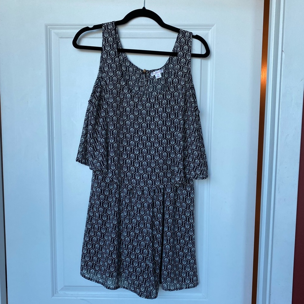 Printed Romper - L